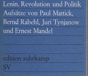Immagine del venditore per Lenin : Revolution u. Politik. Mit Beitr. von Paul Mattick [u.a.] / edition suhrkamp ; 383 venduto da Schrmann und Kiewning GbR