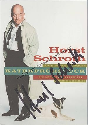 Bild des Verkufers fr Original Autogramm Horst Schroth /// Autograph signiert signed signee zum Verkauf von Antiquariat im Kaiserviertel | Wimbauer Buchversand