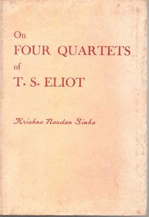 Immagine del venditore per On Four Quartets of T. S. Eliot venduto da Leura Books