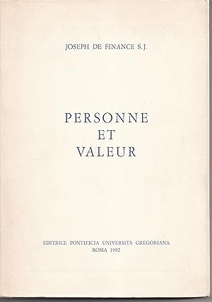 Personne et valeur