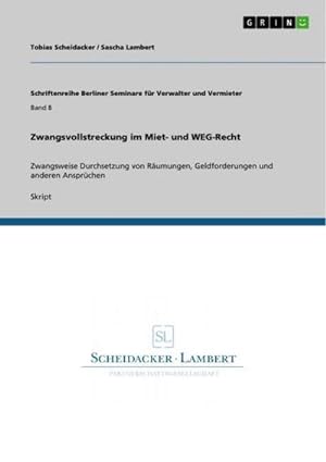 Immagine del venditore per Zwangsvollstreckung im Miet- und WEG-Recht venduto da BuchWeltWeit Ludwig Meier e.K.