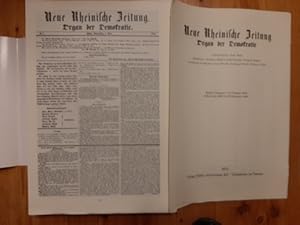 Neue Rheinische Zeitung, Organ der Demokratie. Band 1, Nr. 1 bis 183 und Band 2, Nr. 2 bis 301 (K...