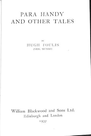 Seller image for Para Handy And Other Tales for sale by WeBuyBooks