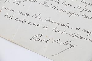 Lettre autographe adressée au juriste Adrien Raisin Dadre à propos des contrats d'édition et du c...