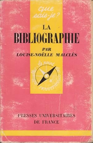 Seller image for LA BIBLIOGRAPHIE for sale by LIBRERIA TORMOS