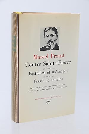 Seller image for Contre Sainte-Beuve prcd de Pastiches et mlanges et suivi de Essais et articles for sale by Librairie Le Feu Follet