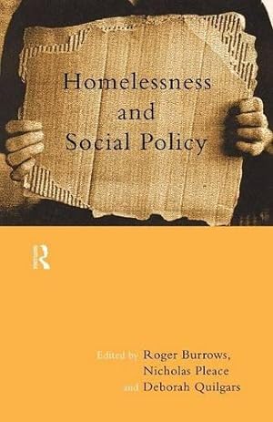 Bild des Verkufers fr Homelessness and Social Policy zum Verkauf von WeBuyBooks