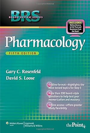 Bild des Verkufers fr BRS Pharmacology (Board Review Series) zum Verkauf von ZBK Books