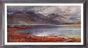 The Morven Hills in Argyllshire, Scotland,Vintage Watercolor Print