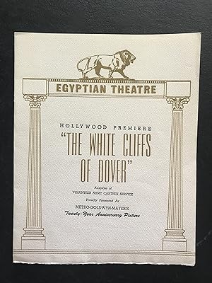 THE WHITE CLIFFS OF DOVER Hollywood Premiere Program Egyptian Theatre, 1944