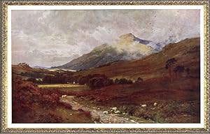 Ben Cruachan or the Hollow Mountain in the Scottish Highlands,Vintage Watercolor Print