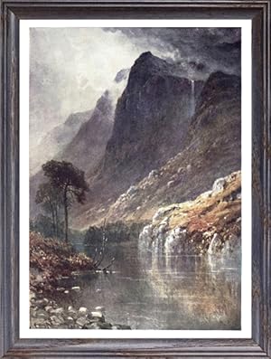 The Crags of Ben Venue in Perthshire,Vintage Watercolor Print