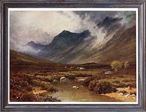 Glen Sannox on the Isle of Arran in Scotland,Vintage Watercolor Print