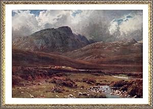 Crags near Poolewe in Wester Ross in Scotland,Vintage Watercolor Print