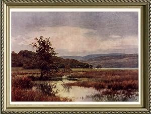 Loch Vennachar in the Trossachs region of Scotland,Vintage Watercolor Print