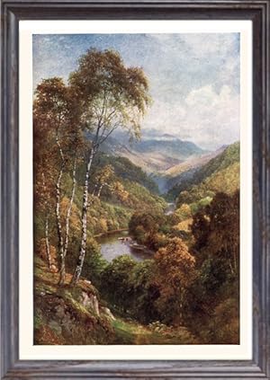 The Pass of Killiecrankie in Perth and Kinross, Scotland,Vintage Watercolor Print