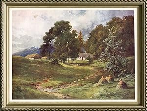 Croft near Dalmally in Argyll and Bute, Scotland,Vintage Watercolor Print