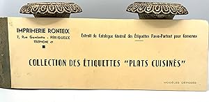 [TRADE CATALOG] Extrait du Catalogue Général des Étiquettes Passe-Partout pour Conserves Collecti...