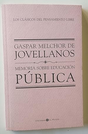 Seller image for MEMORIA SOBRE EDUCACION PUBLICA for sale by Librera Salvalibros Express