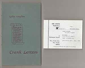 Bild des Verkufers fr Crank Letters zum Verkauf von Jeff Hirsch Books, ABAA
