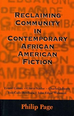 Immagine del venditore per Reclaiming Community in Contemporary African American Fiction venduto da GreatBookPrices