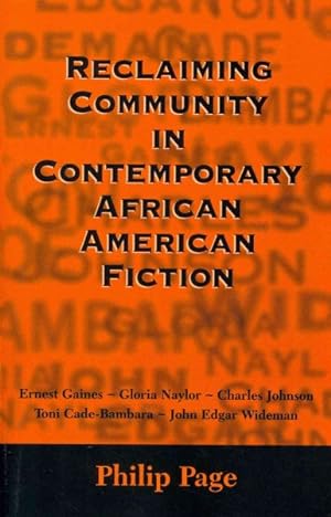 Immagine del venditore per Reclaiming Community in Contemporary African American Fiction venduto da GreatBookPricesUK