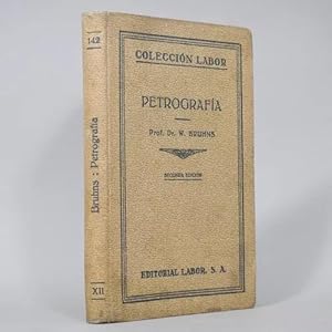 Seller image for Petrografia Prof Dr W Bruhns Coleccin Labor Pasta Dura for sale by Libros librones libritos y librazos
