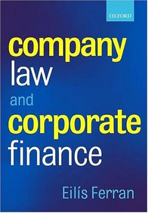 Bild des Verkufers fr Company Law and Corporate Finance zum Verkauf von WeBuyBooks