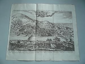 Heidelberg, Einnahme d. Tilly, anno 1622, Merian Theatrum Europaeum, Teil I, anno 1643. Blattmaß:...