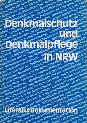 Bild des Verkufers fr Denkmalschutz und Denkmalpflege in NRW [Nordrhein-Westfalen] : e. Literaturdokumentation zsgest. von Hannelore Schubert zum Verkauf von Bcher bei den 7 Bergen