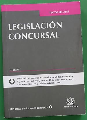 Seller image for Legislacin concursal for sale by Librera Alonso Quijano