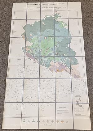 Geologische Karte der Deutschen Demokratischen Republik 1 : 500.000 ; Karte vom Gebiet der Mittel...