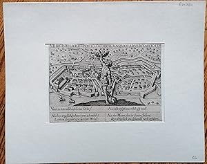 Bild des Verkufers fr Emden - Original Engraving Daniel Meisner Thesaurus Philopoliticus - 1630 zum Verkauf von raremapexchange