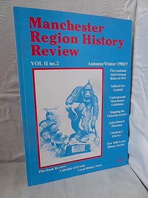 Bild des Verkufers fr Manchester Region History Review Volume II No 2 Autumn/Winter 1988/1989 (Vol. 2) zum Verkauf von High Barn Books