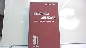 Bild des Verkufers fr Bibliotheca Americana. 1867-1878-1881-1887 zum Verkauf von JLG_livres anciens et modernes