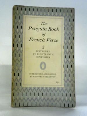 Bild des Verkufers fr The Penguin Book of French Verse: 2 zum Verkauf von World of Rare Books