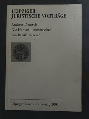 Seller image for Die Henker - Auenseiter von Berufs wegen? for sale by Antiquariat Dirk Borutta