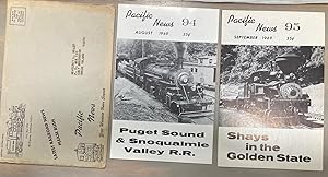 Pacific News 94 August 1969 & 95 September 1969 Puget Sound & Snoqualmie Valley R.R. and Shays in...