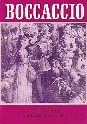 Bild des Verkufers fr Programmheft Franz von Suppe BOCCACCIO Premiere 14. Februar 1986 Spielzeit 1985 / 86 Heft 18 zum Verkauf von Programmhefte24 Schauspiel und Musiktheater der letzten 150 Jahre