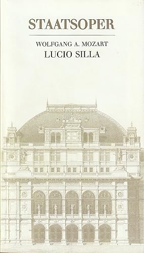 Bild des Verkufers fr Programmheft Wolfgang Amadeus Mozart LUCIO SILLA Premiere 20. Jnner 1991 Saison 1990 / 91 zum Verkauf von Programmhefte24 Schauspiel und Musiktheater der letzten 150 Jahre