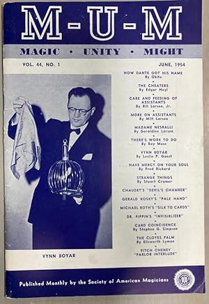 Image du vendeur pour M-U-M Magic Unity Might June 1954 Vol. 44 No. 1 The Photos in this listing are of the magazine that is offered for sale mis en vente par biblioboy