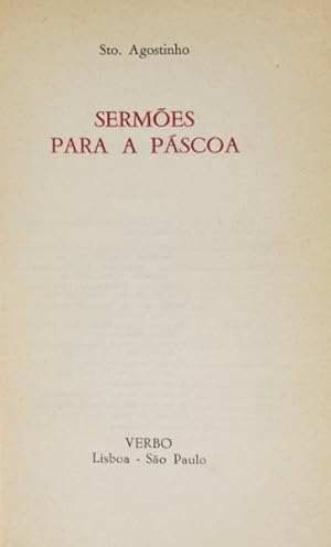 SERMÕES PARA A PÁSCOA. [ENC.]