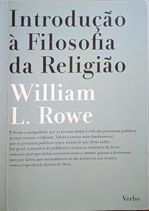 Imagen del vendedor de INTRODUO  FILOSOFIA DA RELIGIO. a la venta por Livraria Castro e Silva