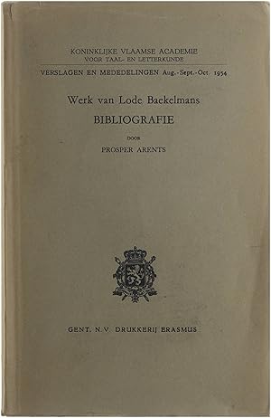 Seller image for Werk van Lode Baekelmans - Bibliografie for sale by Untje.com