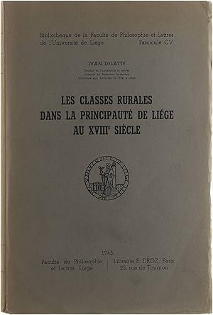 Les Classes Rurales dans la Principauté de Liège au XVIIIe Siècle