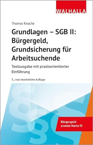Immagine del venditore per Grundlagen - SGB II: Brgergeld, Grundsicherung fr Arbeitsuchende venduto da BuchWeltWeit Ludwig Meier e.K.