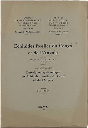 Imagen del vendedor de Description systmatique des chinides fossiles du Congo et de l'Angola. Planches a la venta por Untje.com