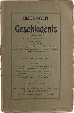 Seller image for Bijdragen tot de Geschiedenis September-December 1934 for sale by Untje.com