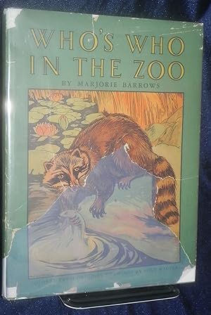 Who's Who in the Zoo 1932 Color illustrations by Milo Winter 1st Ed w Dustjacket
