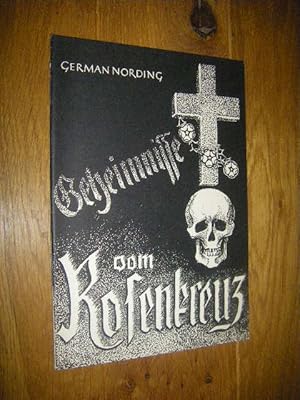 Imagen del vendedor de Geheimnisse vom Rosenkreuz a la venta por Versandantiquariat Rainer Kocherscheidt